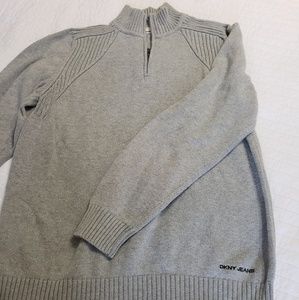 DKNYJeans Men's 1/4-Zip Sweater